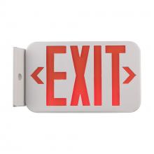 Trans Globe EM-6000 RD - LED EXIT SIGN-WH W/ RED LETTER